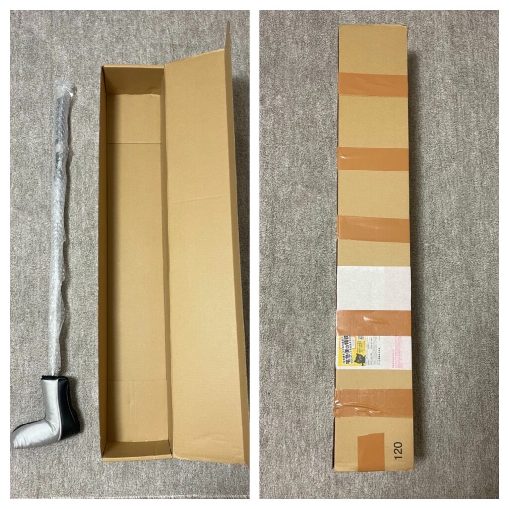 メルカリに出品した使用していたパター梱包時の画像